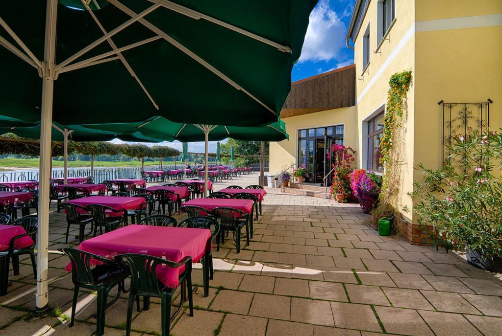 Elbterrassen Zu Brambach Hotell Dessau-Rosslau Exteriör bild